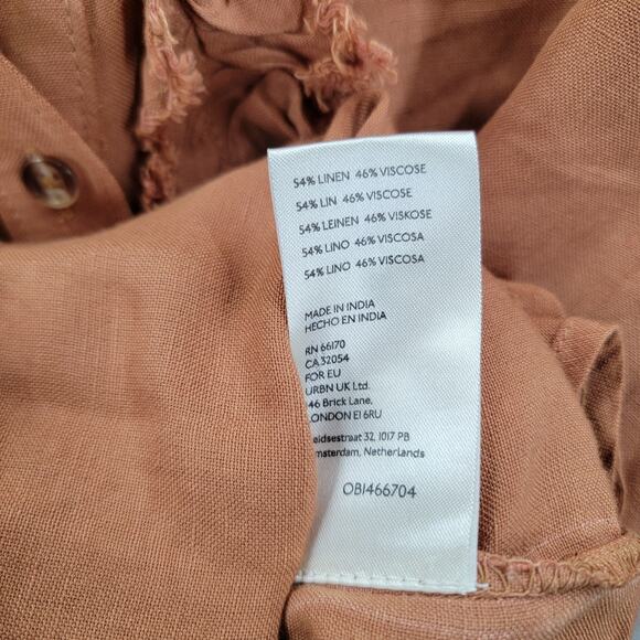 PILCRO RUFFLED PLACKET SHIRT, SIZE XL - Picture 5 of 7